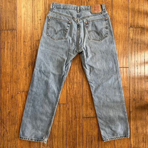 LEVIS 505 Regular Fit High Waisted Jeans Mens Womens 4891 33X30 EUC - Picture 3 of 9